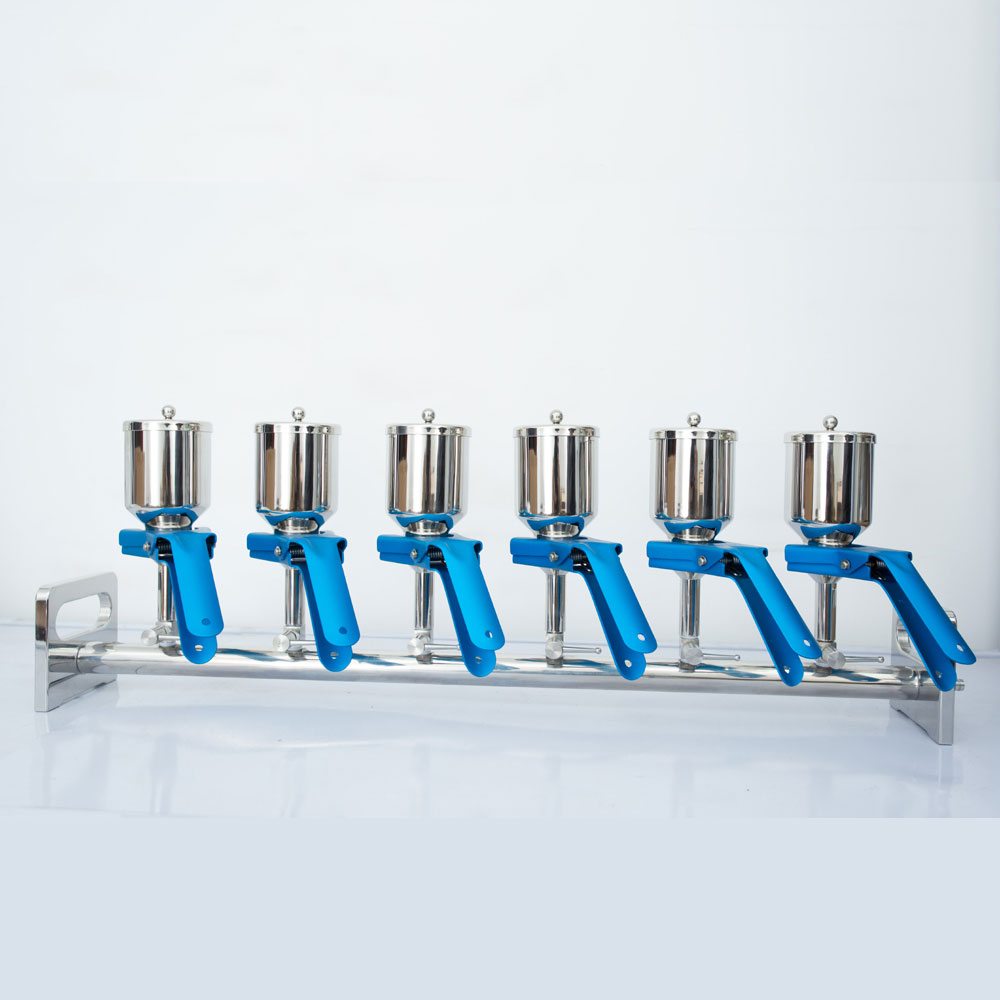 JTFA0211不锈钢六联过滤器溶剂过滤器砂芯过滤装置