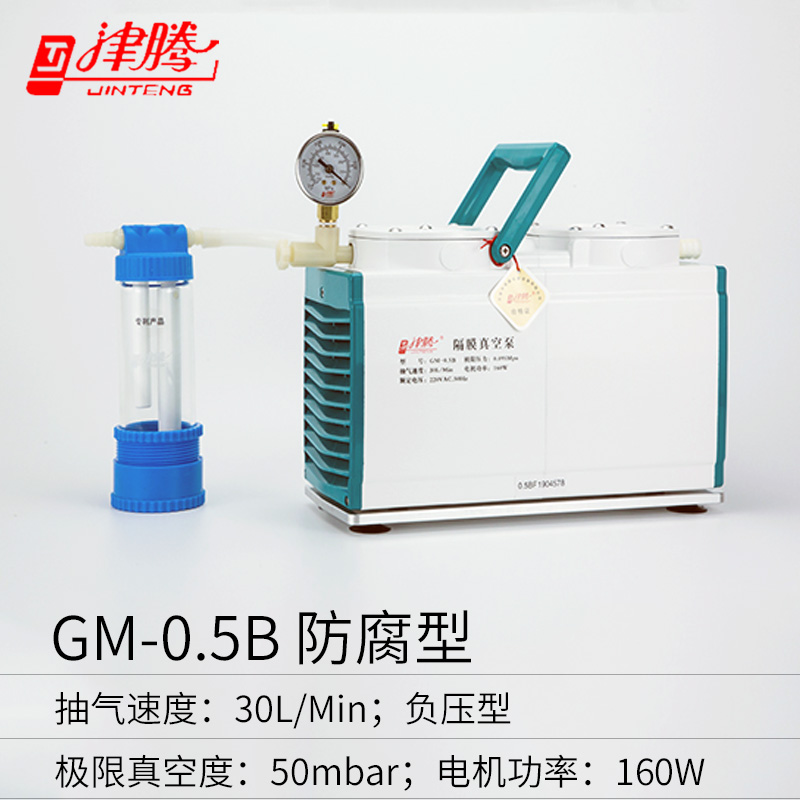 GM-0.5B特氟龙防腐型隔膜真空泵